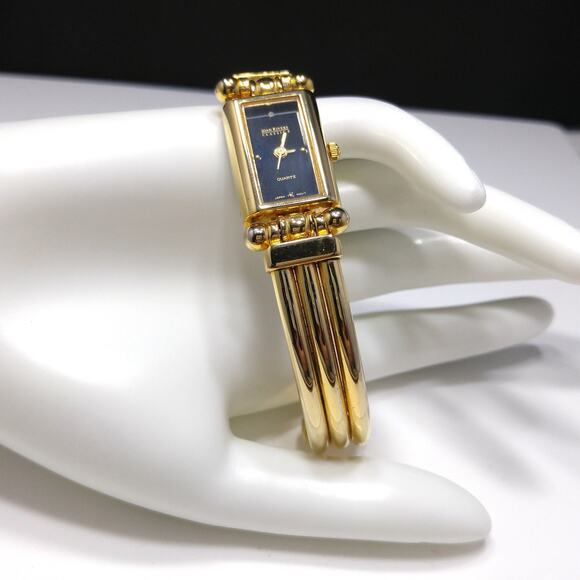 Joan Rivers Classics Watch, Gold Plated, Black Face, 1990s - Picture 4 of 10